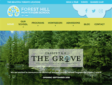 Tablet Screenshot of foresthillmontessorischool.com